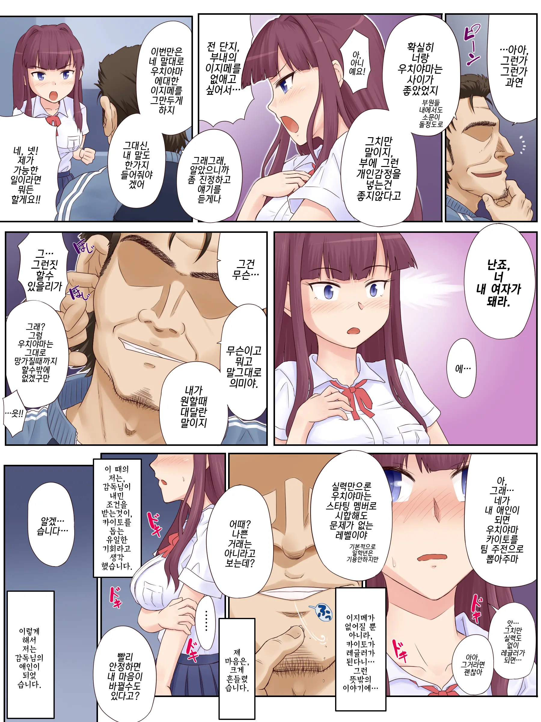 Osananajimi Manager Ga, Kedamono Kantoku Ni Mainichi Namahame Nakadashi Sareteta Nante!! | 소꿉친구 매니저가, 짐승감독에게 매일 생질 당하고 있었다니!!